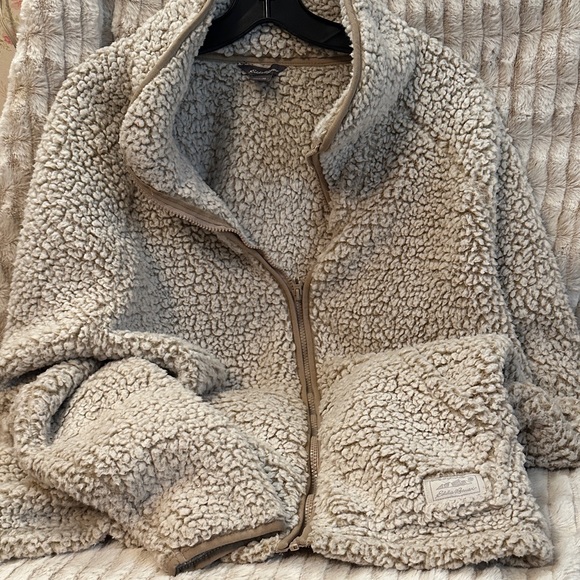 Eddie Bauer Jackets & Blazers - Eddie Bauer Cream Sherpa Fleece
